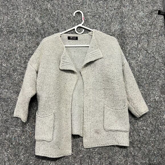Obrand Sweater Women Grey Cardigan Fall Outdoor Basic Streetwear Knit - Picture 1 of 10